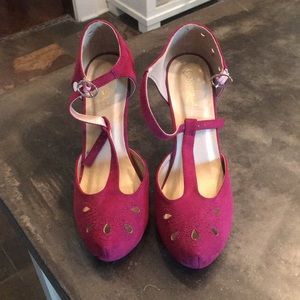ModCloth Zest is History Heels in Burgundy